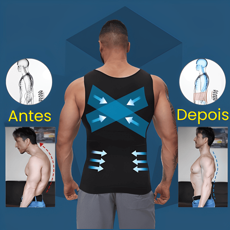 BodyShaper - Regata de Compresão - Abdomen Reto, Cintura Fina e Muito Mais