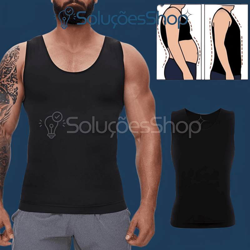 BodyShaper - Regata de Compresão - Abdomen Reto, Cintura Fina e Muito Mais