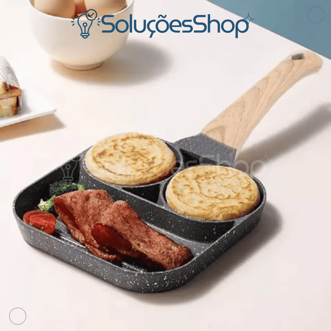 Panela StoneFlame 3 em 1 – Otimize Seu Tempo, Preserve Seu Sabor, Cozinhe com Saúde