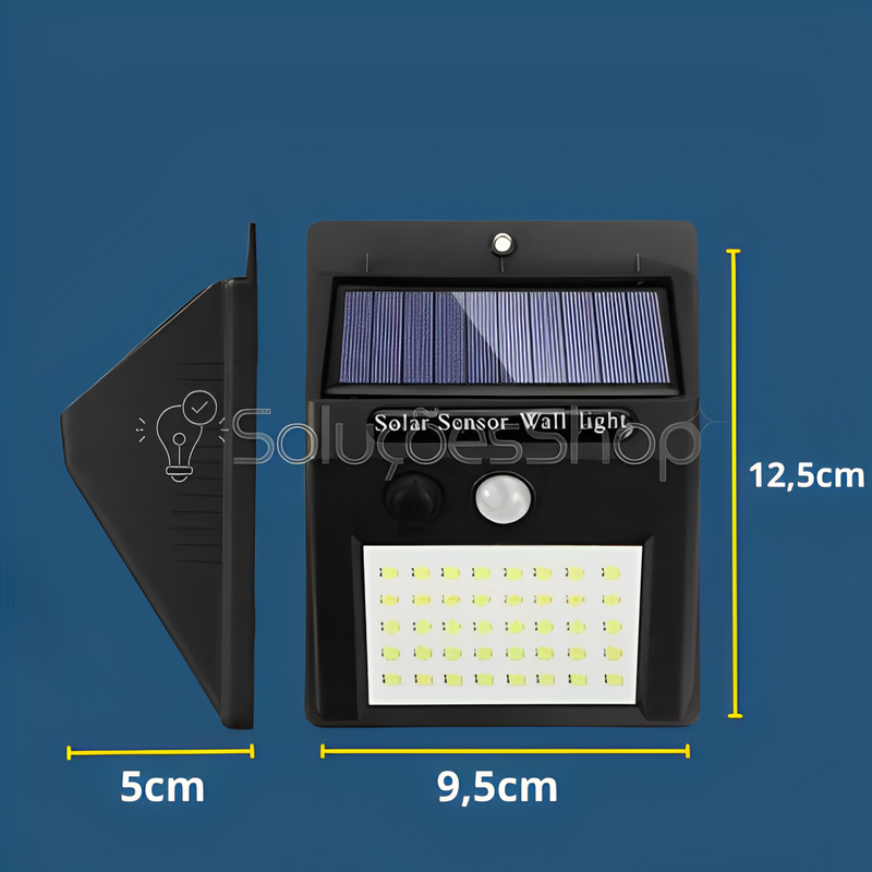 GuardiãoSolar - Refletor Solar Com Sensor De Movimento