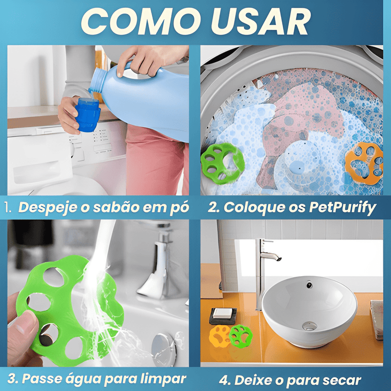 PetPurify - Removedor de Pelos ao Lavar Roupa